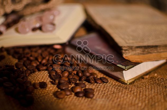 Old books, runes and coffee beans - image #346955 gratis