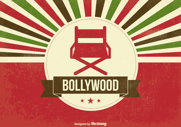 Retro Bollywood Illustration - vector gratuit #347605 
