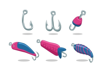 FREE FISHING LURE VECTOR - Free vector #348155