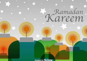 Ramadan Kareem Background - vector gratuit #349085 