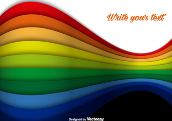Abstract Rainbow Colorful Lines Vector Background - Kostenloses vector #350135