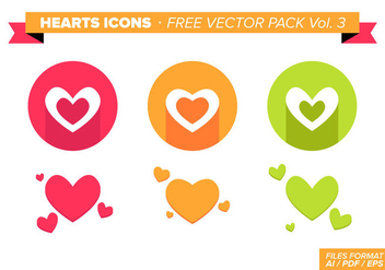 Heart Icons Free Vector Pack Vol. 3 - vector gratuit #350685 