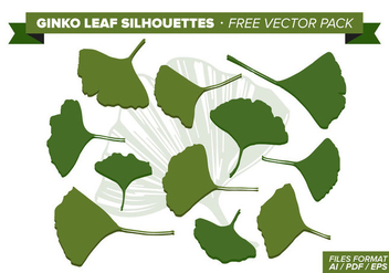 Ginko Leaf Free Vector Pack - Kostenloses vector #351955