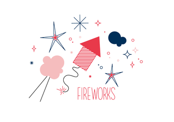 Free Fireworks Vector - vector gratuit #352645 