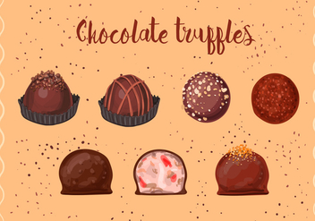 Chocolate Truffles - vector gratuit #352865 