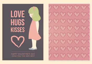 Vector Valentine's Day Card - Free vector #352885