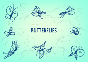 Free Butterfly Icon Vector - Free vector #353205