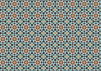 Moroccan Mosaic Pattern Bacground - vector gratuit #353305 