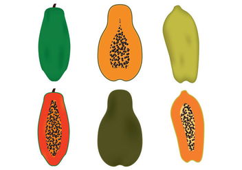 Papaya Vector - Kostenloses vector #353765