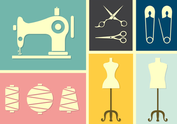 Vector Set of Tailoring - Free vector #353785