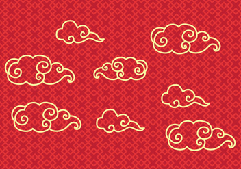 Free Chinese Cloud Vector - vector gratuit #354045 