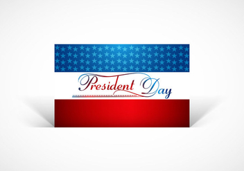 President Day Card - vector #354445 gratis