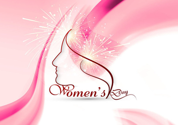 Women's Day Card With Wave Design - бесплатный vector #354485