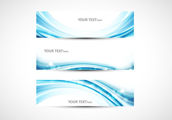 Abstract Blue Wave Header - Free vector #354755