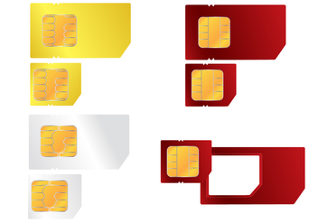 Cellphone SIM Card Vector - Kostenloses vector #355275