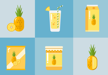 Vector Ananas Products - Free vector #355285