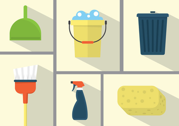 Spring Cleaning Illustrations - Free vector #355655