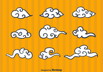 Chinese Clouds Vector - Kostenloses vector #355775