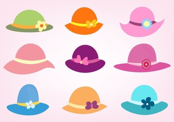 Free Vector Set Of Ladies Hats - vector #355925 gratis