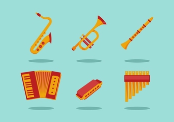 FREE MUSICAL INSTRUMENTS VECTOR - Free vector #356025