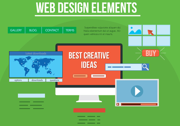 Free Vector Web Design Elements - vector #357275 gratis