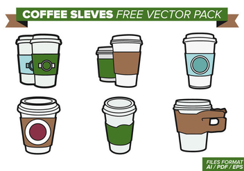 Coffee Sleeves Free Vector Pack - бесплатный vector #357495