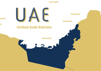 UAE Map Vector - vector #357755 gratis