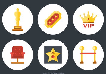 Free Flat Movie Vector Icons - Free vector #359275