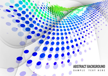 Free Colorful Halftone Wave Background Vector - vector #359935 gratis