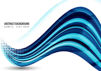 Free Blue Wave Vector - Free vector #360005