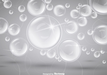 Vector Soap White Bright Bubbles Background - vector gratuit #360575 