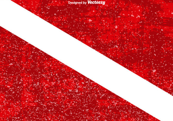 Dive Flag With Grunge Overlay Textures - бесплатный vector #360635