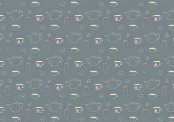 Teatime Pattern Background - vector gratuit #360825 