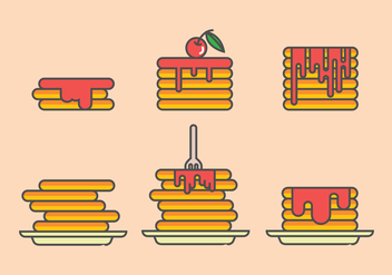 Pancake Illustrations - vector #361005 gratis