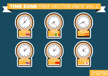 Time Zone Free Vector Pack Vol. 2 - Free vector #361855