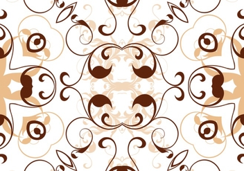 Beige Abstract Foral Pattern - vector #361925 gratis