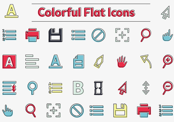 Free Colorful Vector Icons - vector gratuit #362425 