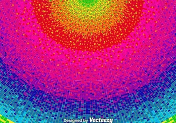 Vector Pixelated Rainbow Background - Free vector #363145