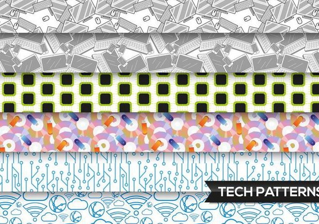Technology Patterns Vector Free - Kostenloses vector #363545