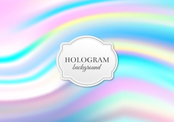 Free Vector Pastel Hologram Background - Free vector #364825