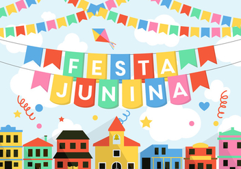 Festa Junina Vector - бесплатный vector #364915