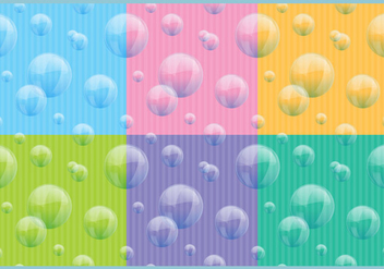 Soap Bubbles Patterns - vector gratuit #365145 