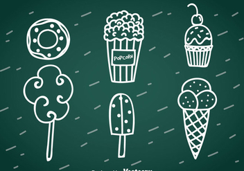 Sweet Snack Hand Drawn Vector - Free vector #366385