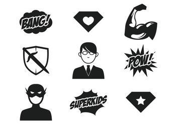 Superhero Kids Icon - Kostenloses vector #366925