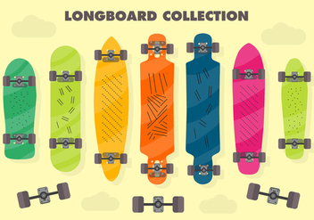 Free Longboard Vector Background - Free vector #367095