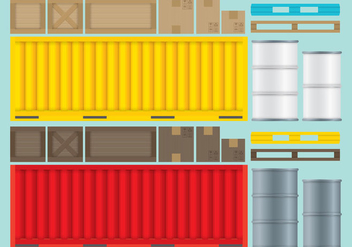 Crates Boxes And Containers.ai - Free vector #367315