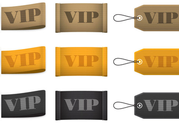 VIP Label Vectors - vector #367335 gratis