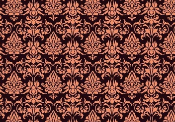 Floral Damask Pattern - бесплатный vector #368105