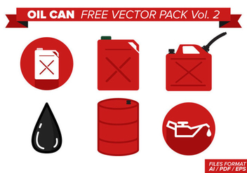Oil Can Free Vector Pack Vol. 2 - Kostenloses vector #368335