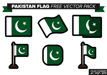 Pakistan Flag Free Vector Pack - Free vector #369725